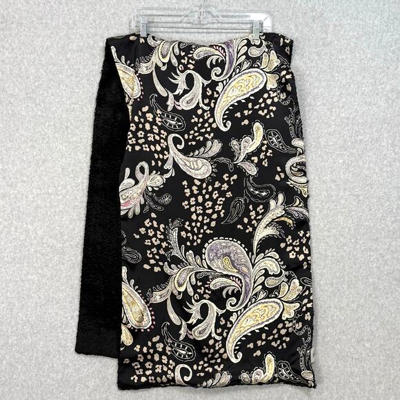 Preston & York 100% Silk Wrap Double Layer Paisley Quiet Luxury Elegant Cozy - Picture 6 of 16